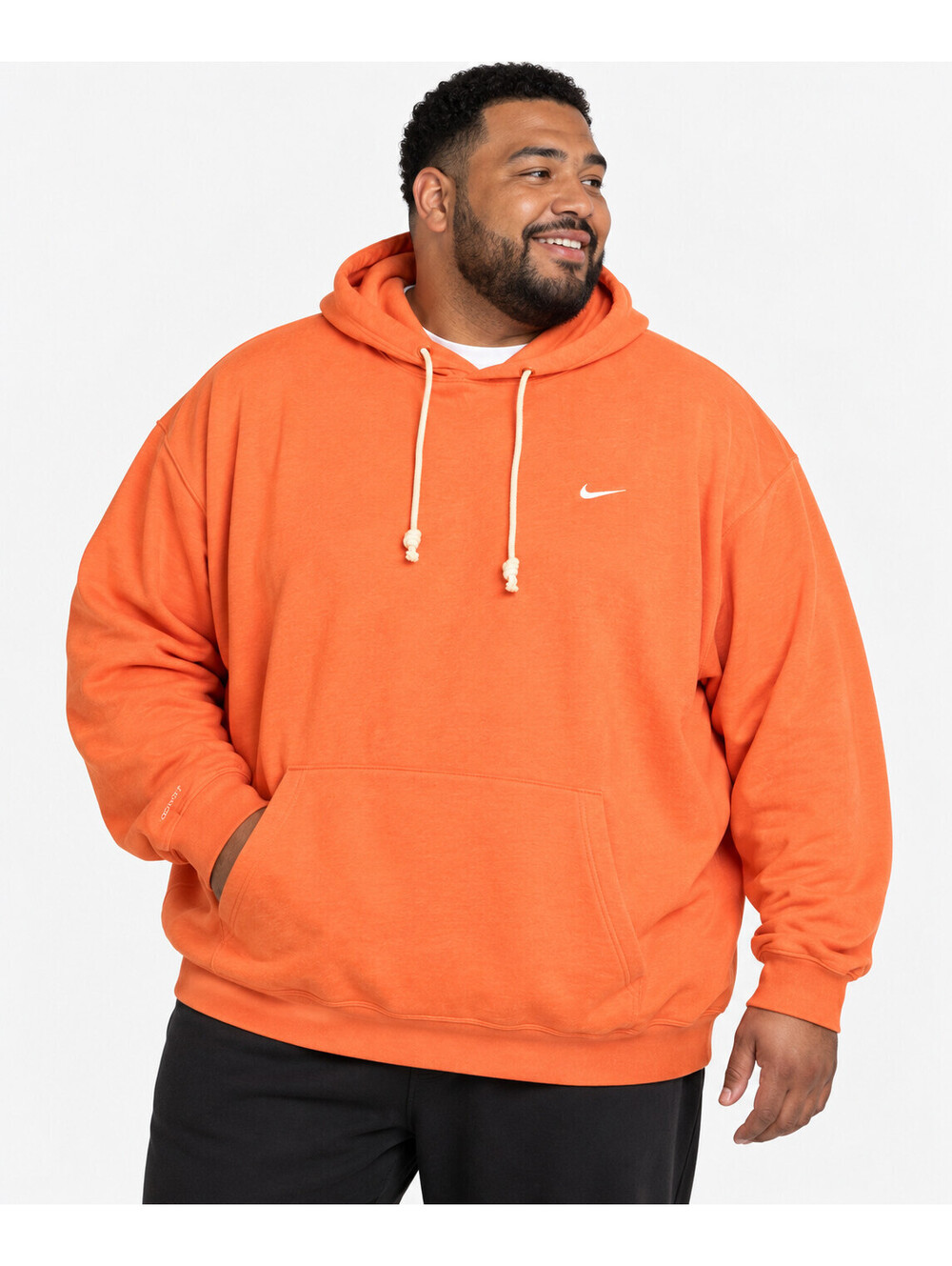 Nike Men Standard Issue Dri-FIT Pullover Basketball Hoodie 4XL Ember Orange $90